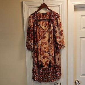 NEVER WORN FIFTH & PARK MIDI HOBO HIPPIE DRRSS